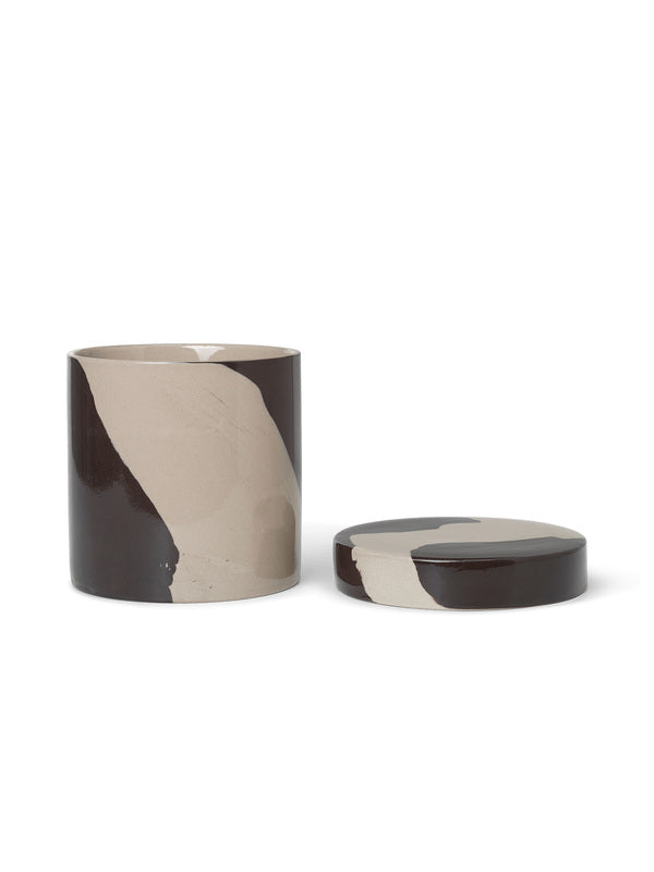 Inlay Container | Lidded Ceramic Pot | Large - Lifestory - ferm LIVING