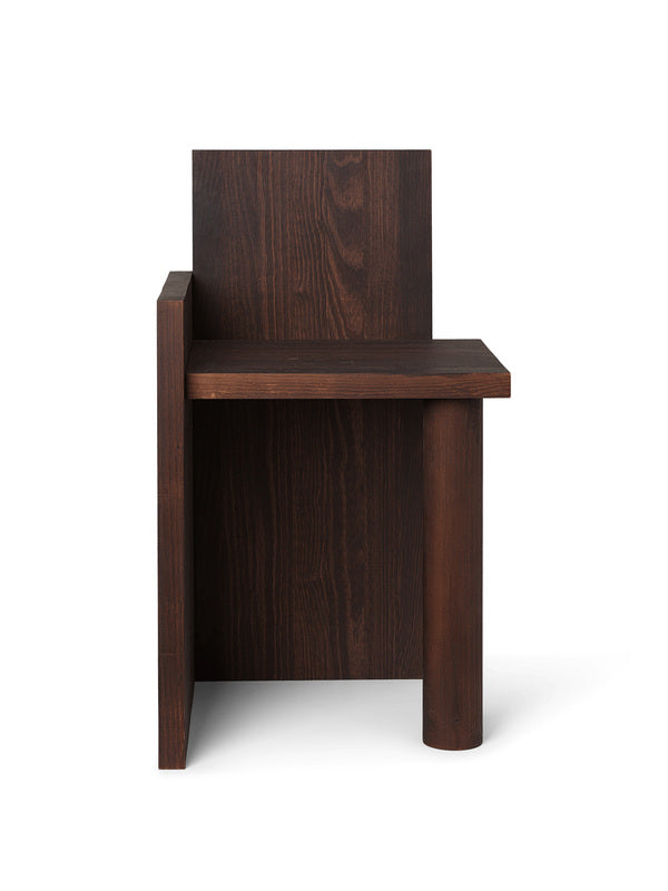 UTA Piece | Dark Oiled Pinewood Table/Stool | Versatile Furniture - Lifestory - ferm LIVING