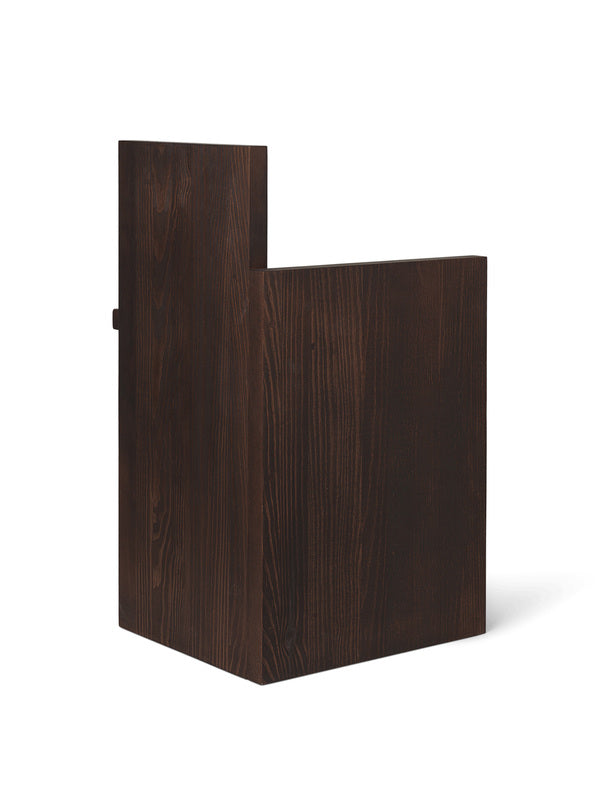 UTA Piece | Dark Oiled Pinewood Table/Stool | Versatile Furniture - Lifestory - ferm LIVING