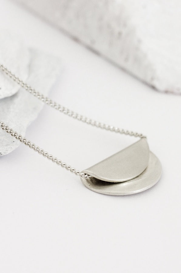 Fold Over Necklace | Sterling Silver | by Fawn & Rose - Lifestory - Fawn & Rose