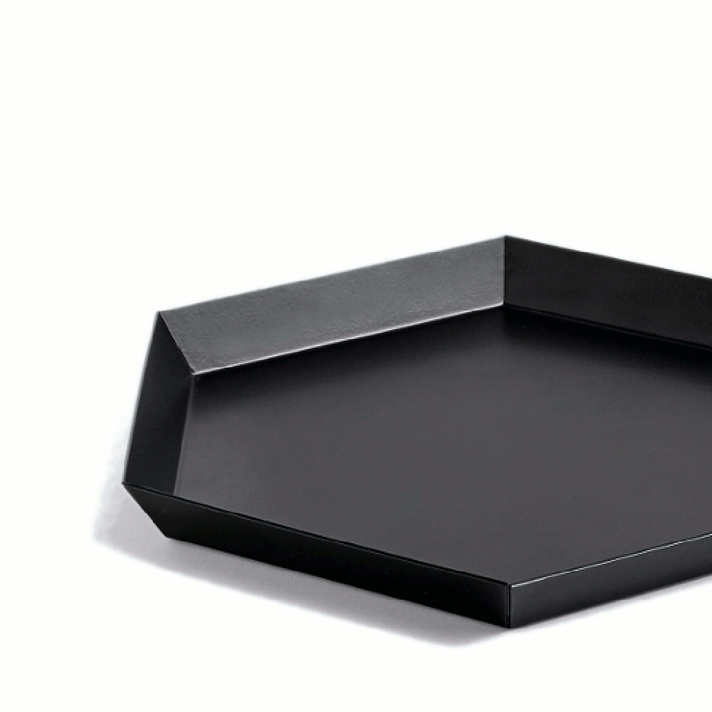Kaleido Tray | Small | Black | by HAY - Lifestory - HAY