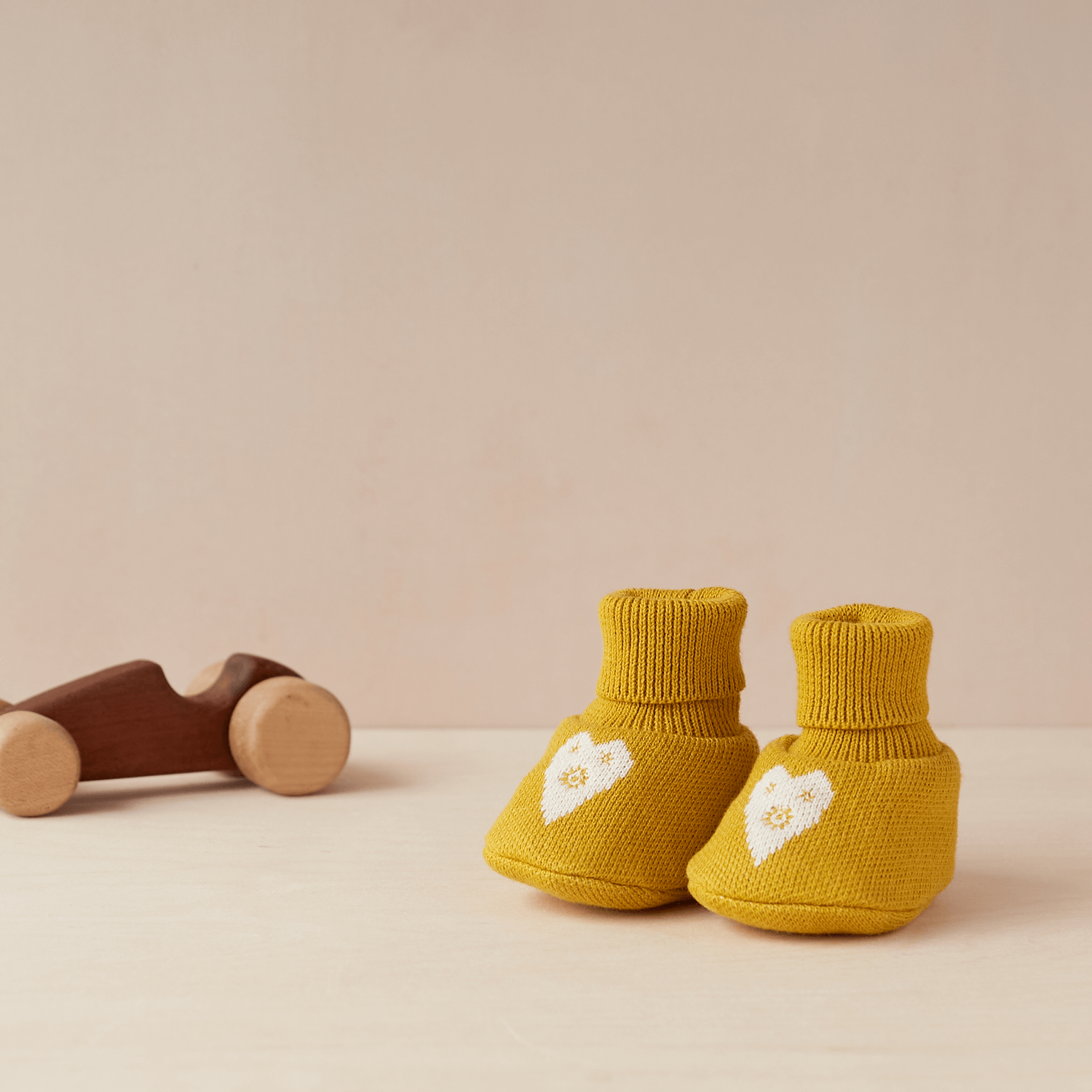 Heart Slipper Socks | Citrus | Cotton | Kids | by Sophie Home - Lifestory - Sophie Home