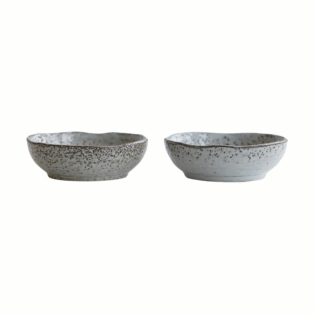 Bowl, rustic, grey, dipping 11.5cm by House Doctor - Lifestory - House Doctor