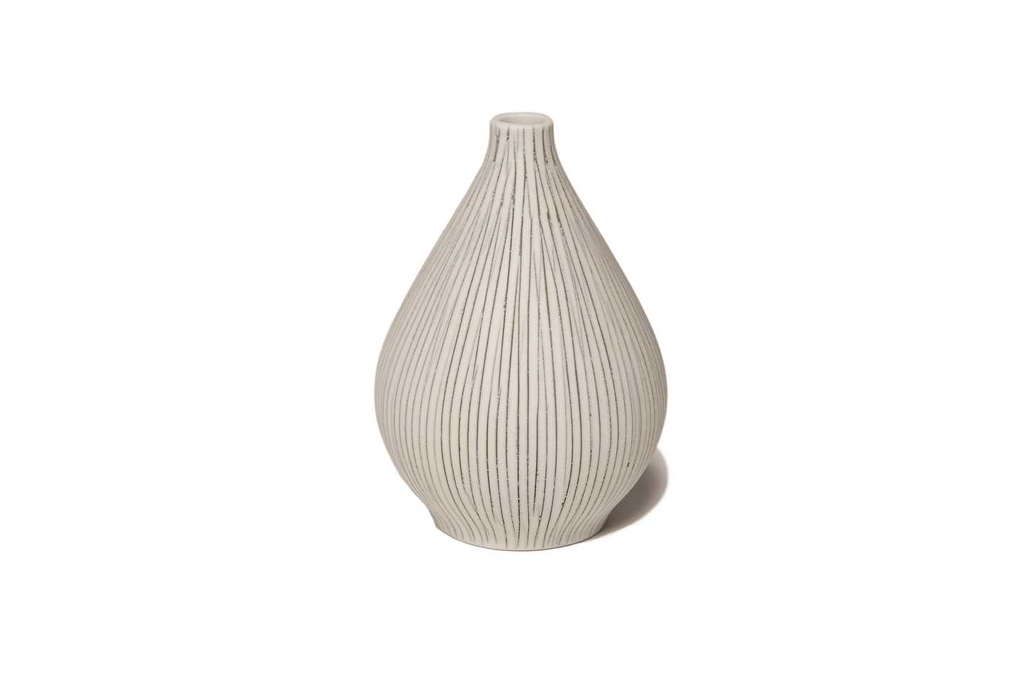 Kobe Vase | Vertical Grey Stripes | by Lindform - Lifestory