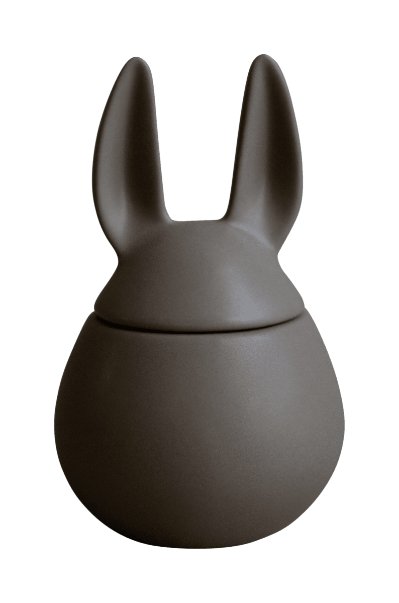 Eating Rabbit | Small Lidded Bowl | Dust | by DBKD - Lifestory - DBKD