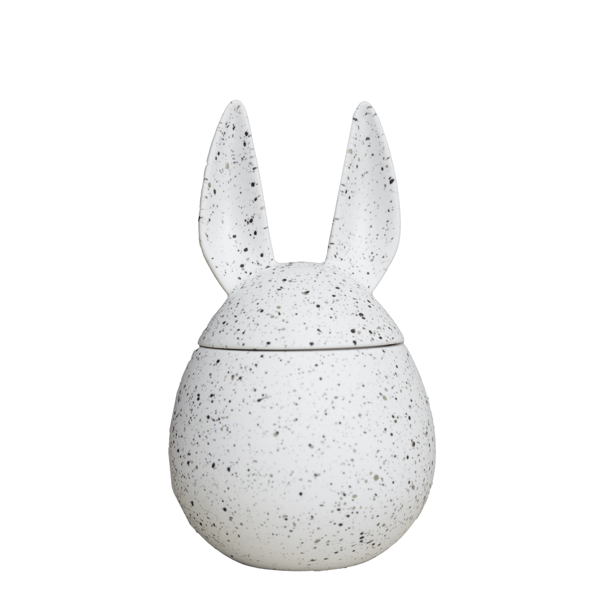 Eating Rabbit | Small Lidded Bowl | Speckled White - Lifestory - DBKD