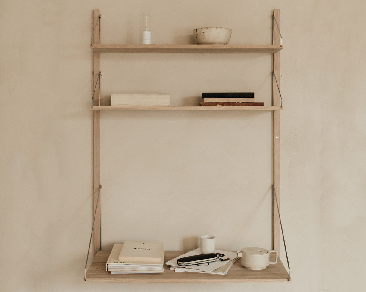 Shelf Library White | Desk Section | by Frama - Lifestory - Frama