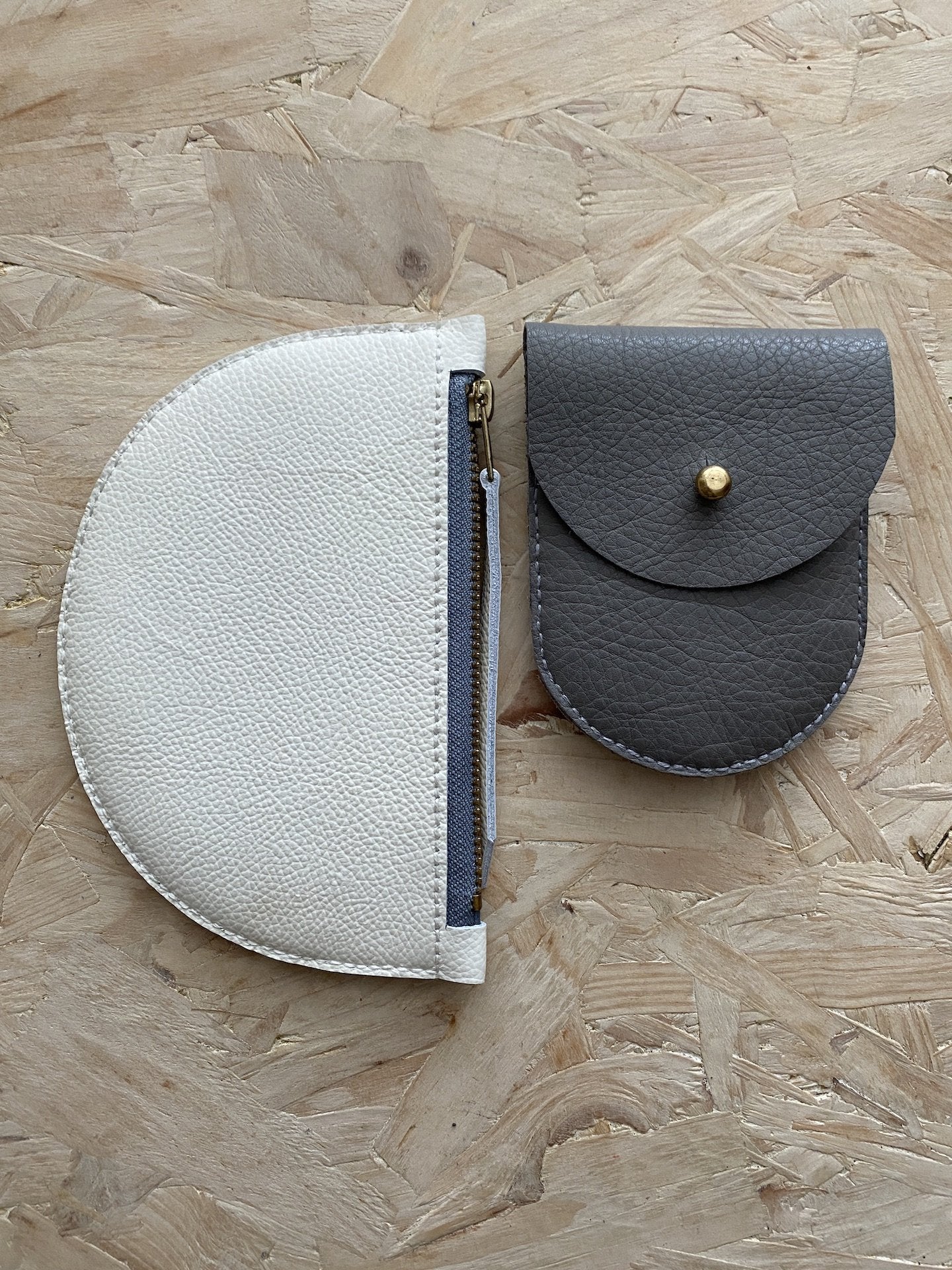 Jules Coin Purse | Grey Leather | Handmade | by Jude Gove - Lifestory - Jude Gove
