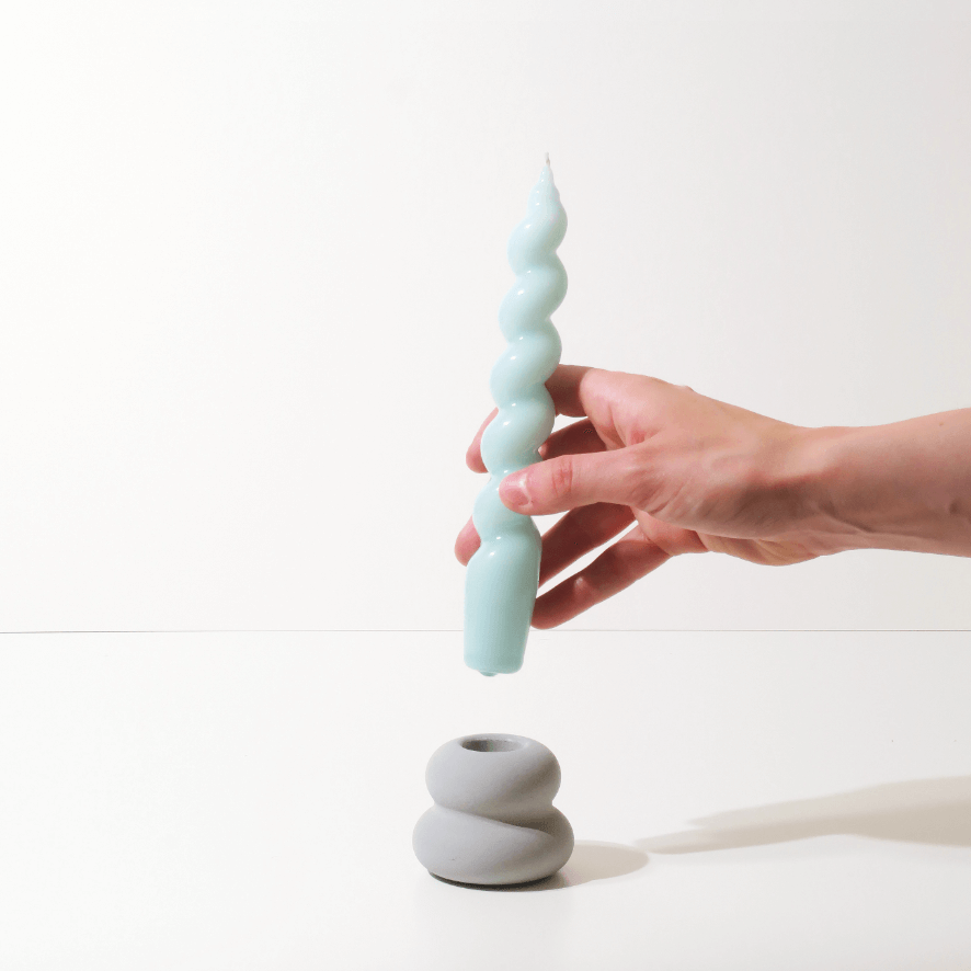 Ljus Candlestick Holder | Grey | Small | Concrete | by Concrete Goods - Lifestory - Concrete Goods