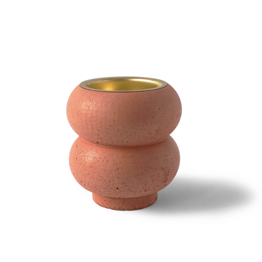 Midi Stacking Tealight Holder | Terracotta | Concrete | by Studio Emma - Lifestory - Studio Emma