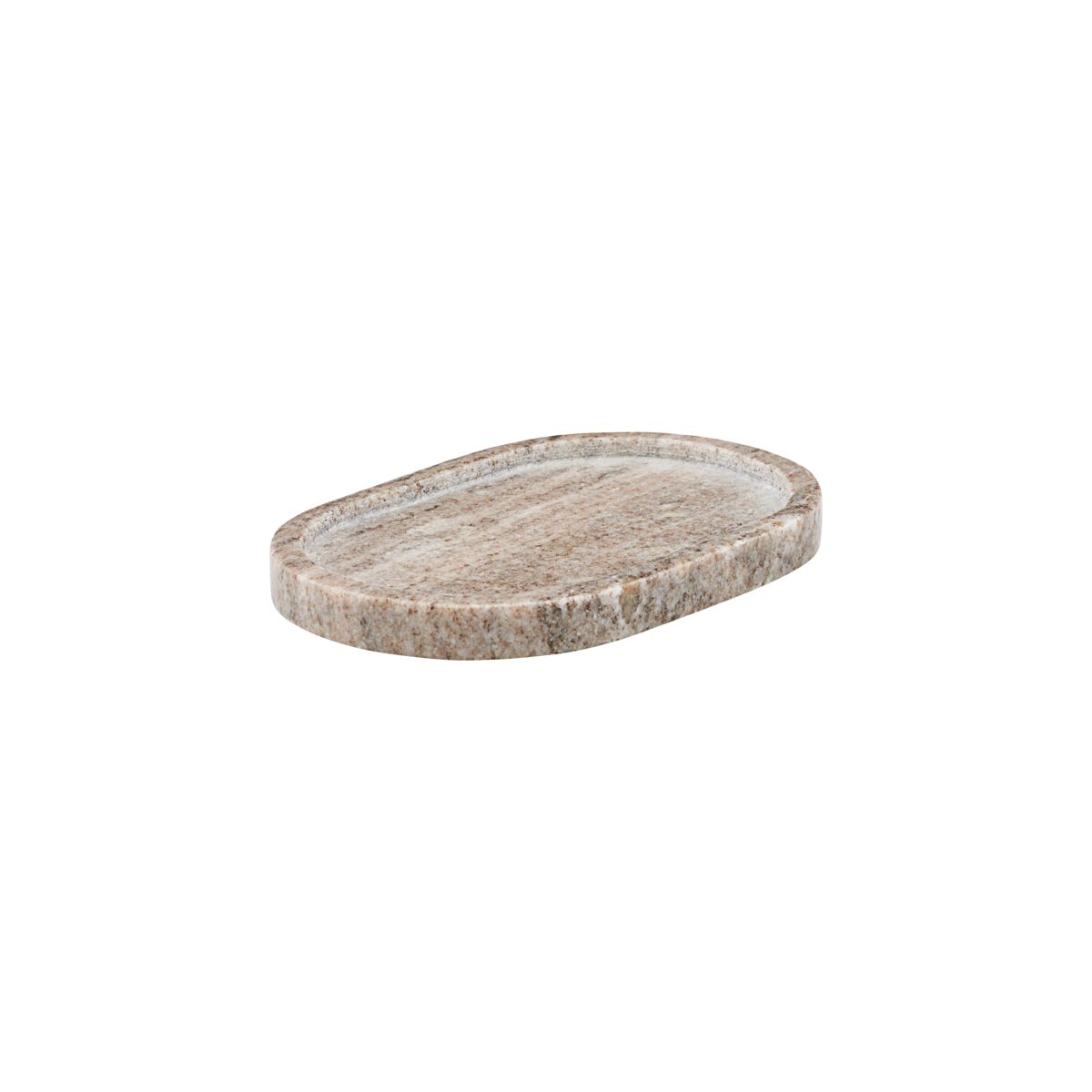 Oval solid marble tray in sand / beige by Meraki - Lifestory - Meraki
