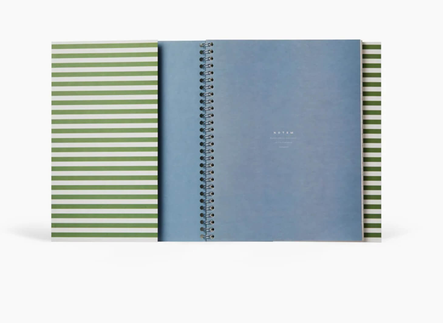 NELA Wirebound Spiral Notebook | Green | Large | Blank & Ruled | by Notem Studio - Lifestory - Notem Studio