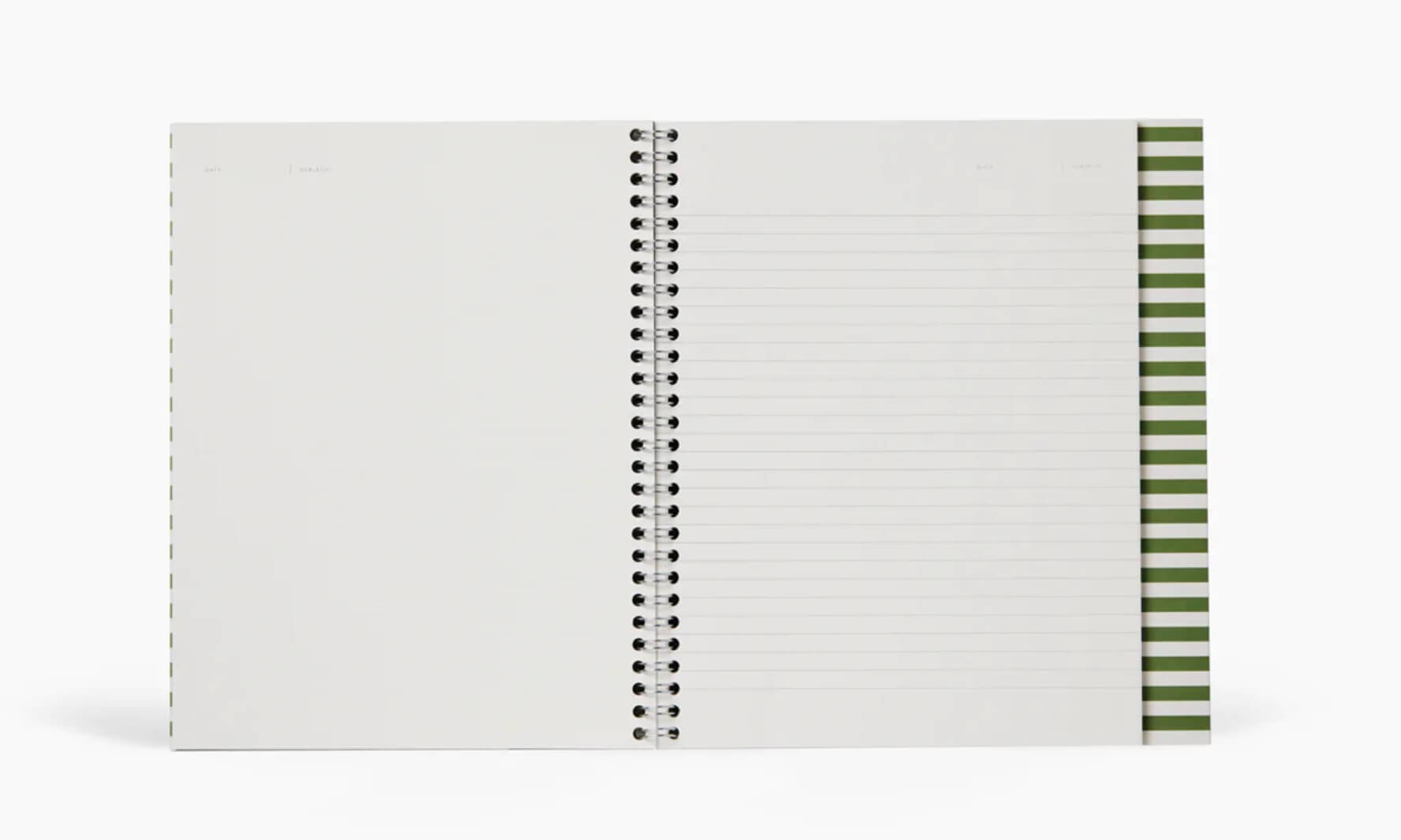 NELA Wirebound Spiral Notebook | Green | Large | Blank & Ruled | by Notem Studio - Lifestory - Notem Studio
