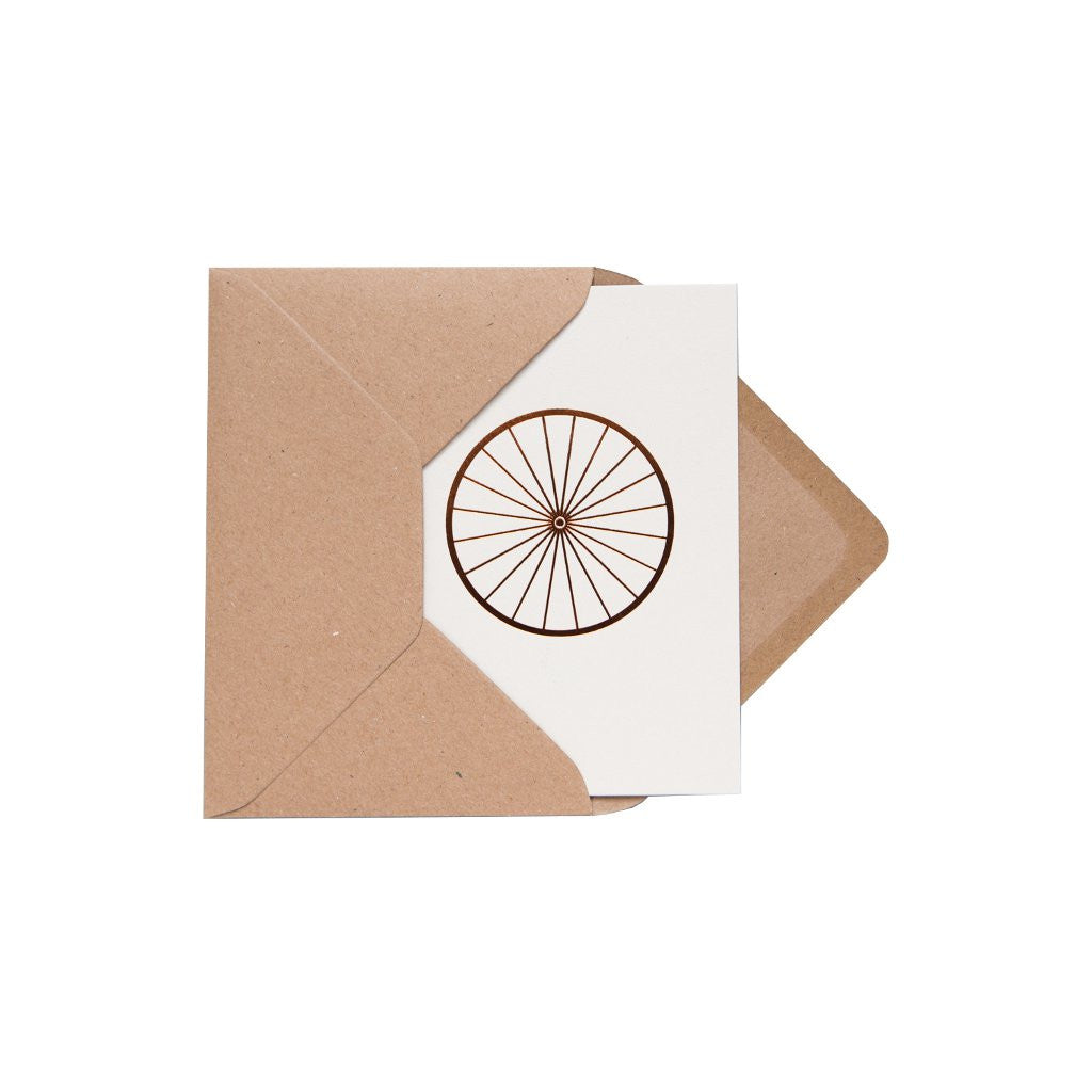 Bicycle Wheel Card Stone/Copper by ola - Lifestory - ola