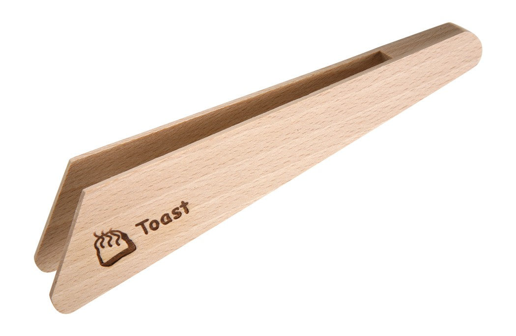 Toast Tongs in Beech Wood - Lifestory - Redecker