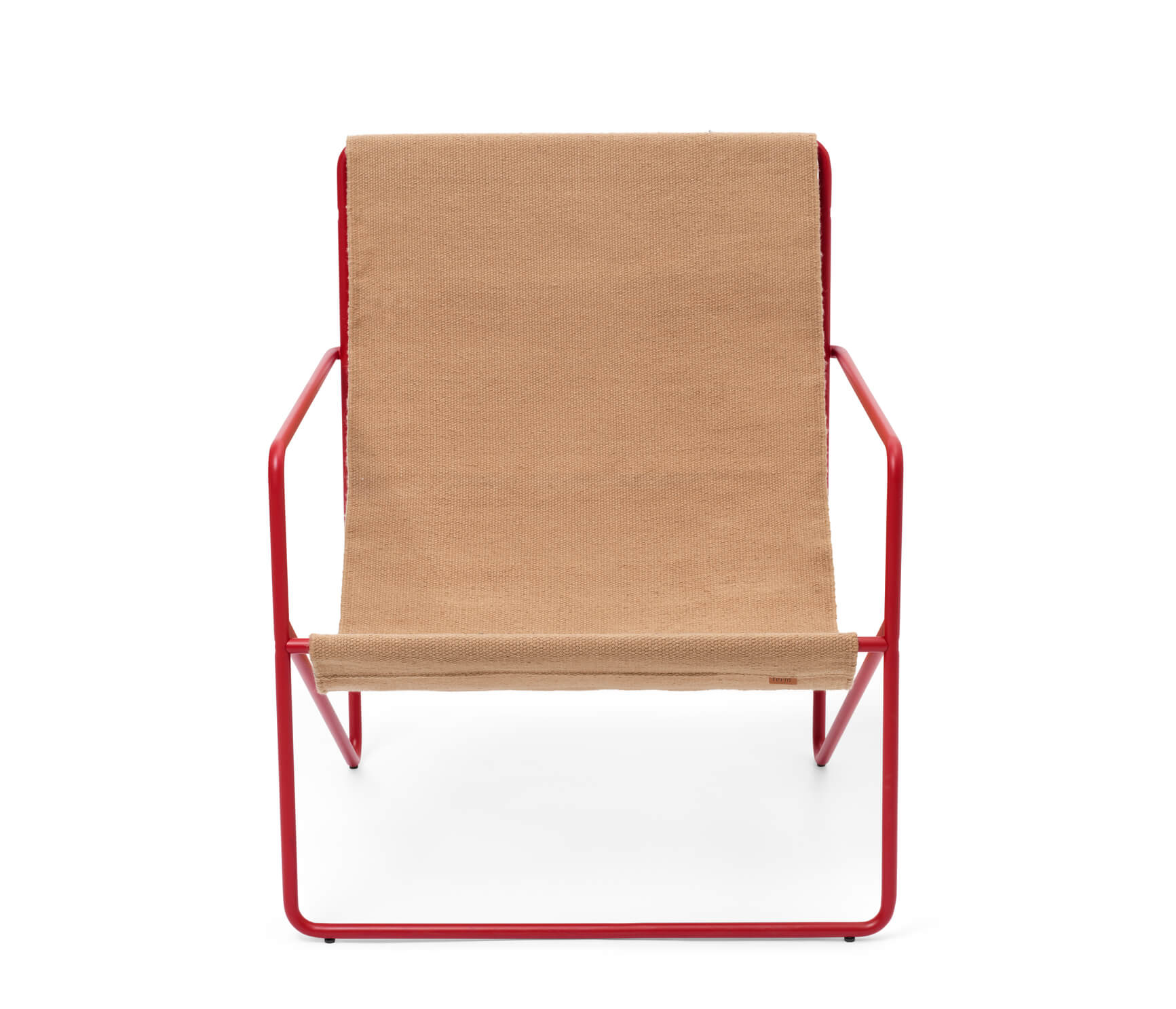 Desert Lounge Chair | Poppy Red Frame + Sand Fabric | by ferm Living - Lifestory - ferm Living