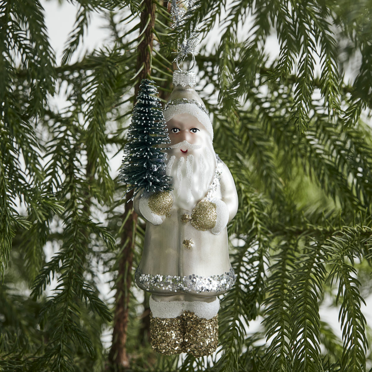 Santa With Tree | Christmas Decoration | Silver | House Doctor - Lifestory - House Doctor