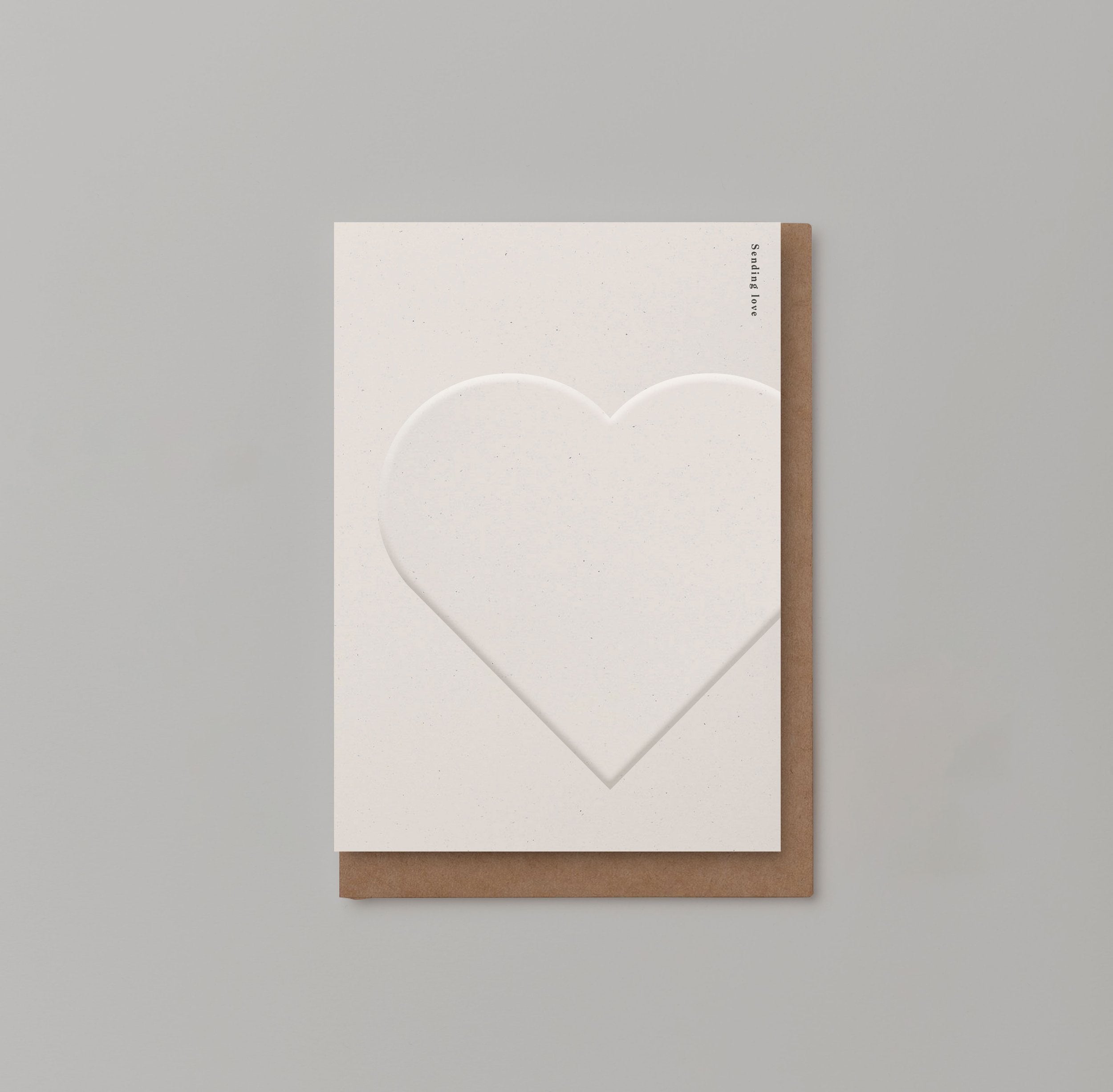 Sending Love Card | Luxury Embossed Design | by Kinshipped - Lifestory - Kinshipped