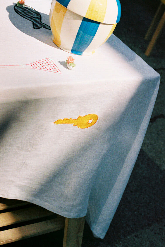 EMBARGO UNTIL 15/09/22 Sobremesa Tablecloth | White | by HAY - Lifestory - HAY