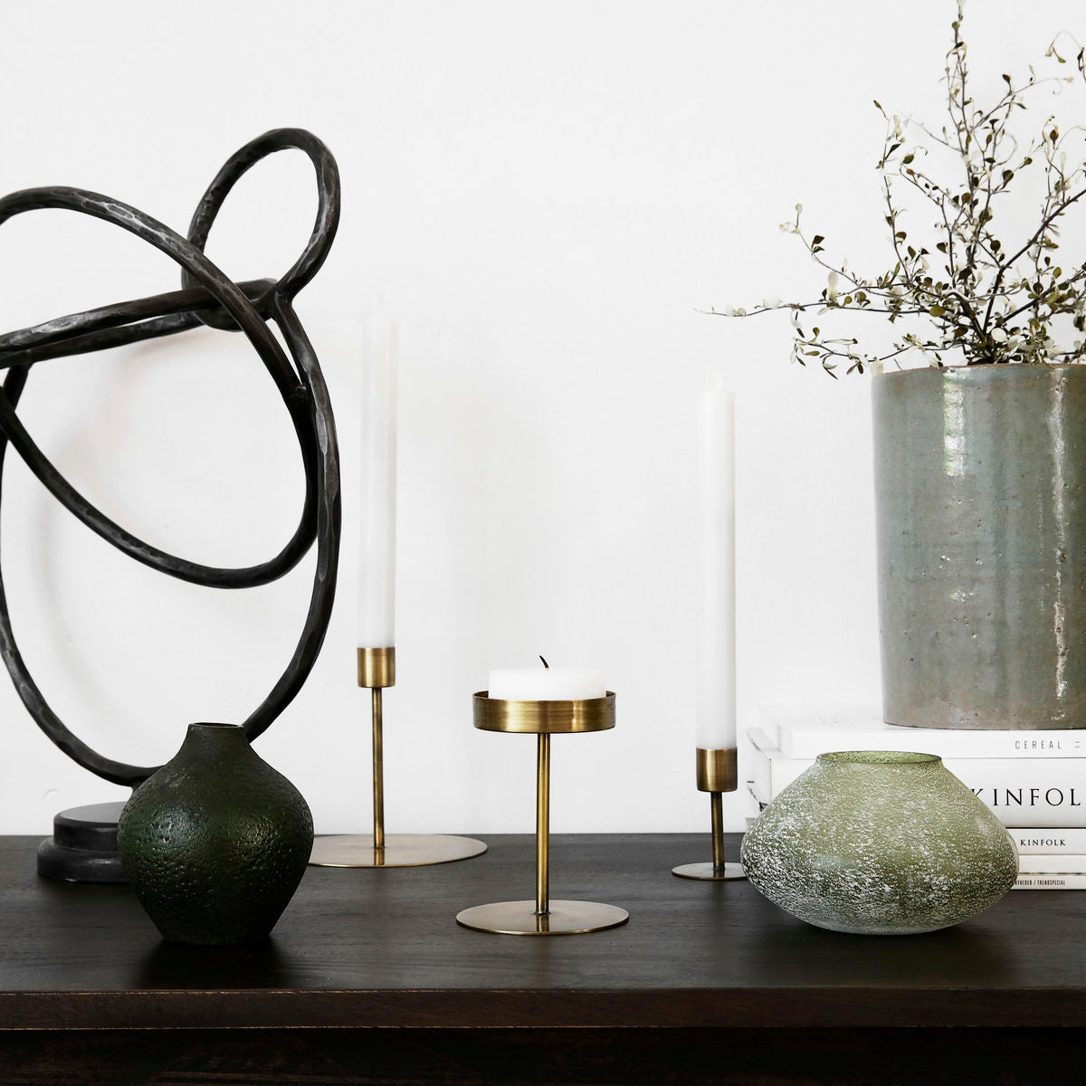Candle Holder | Tiny | Anit | Antique Brass | by House Doctor - Lifestory