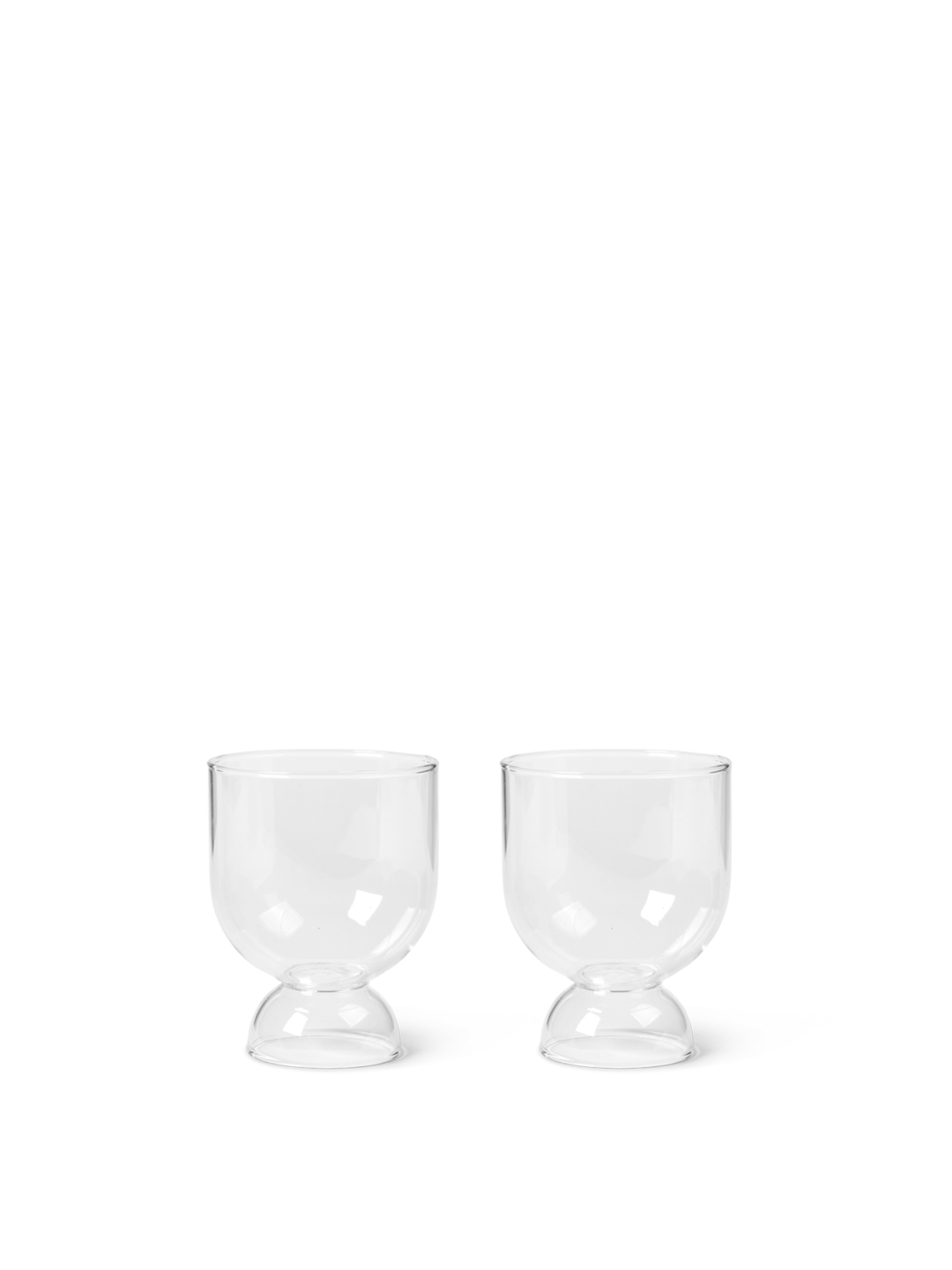 Still Glass Set of 2 in Clear Glass - Lifestory - ferm Living