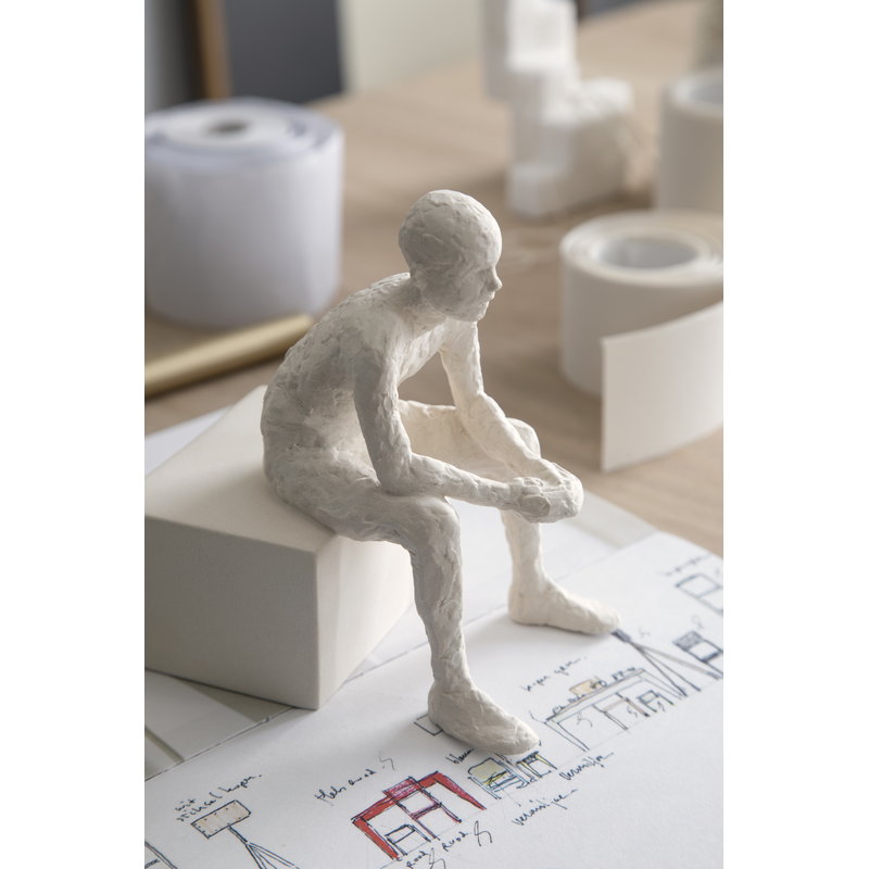 The Reflective One | Unglazed Stoneware Sculpture | by Kähler - Lifestory