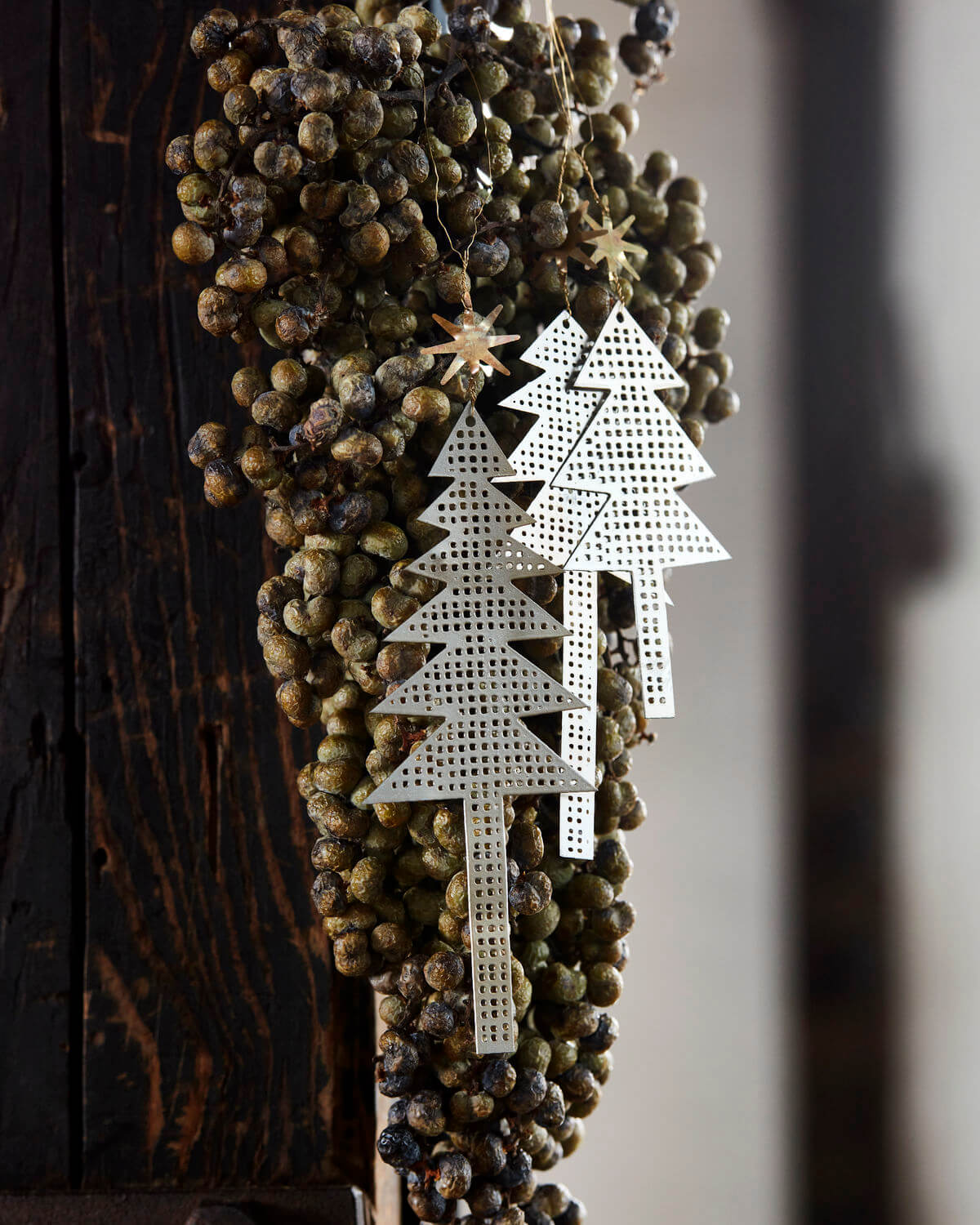 Tree with Star - Ornaments | Set of 3 | Antique Silver | by House Doctor - Lifestory - House Doctor