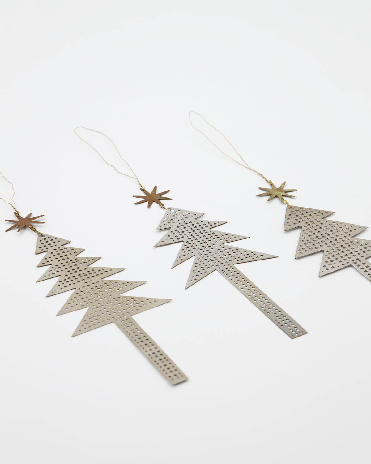 Tree with Star - Ornaments | Set of 3 | Antique Silver | by House Doctor - Lifestory - House Doctor